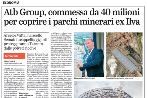 Semat Taranto: new collaboration with ArcelorMittal